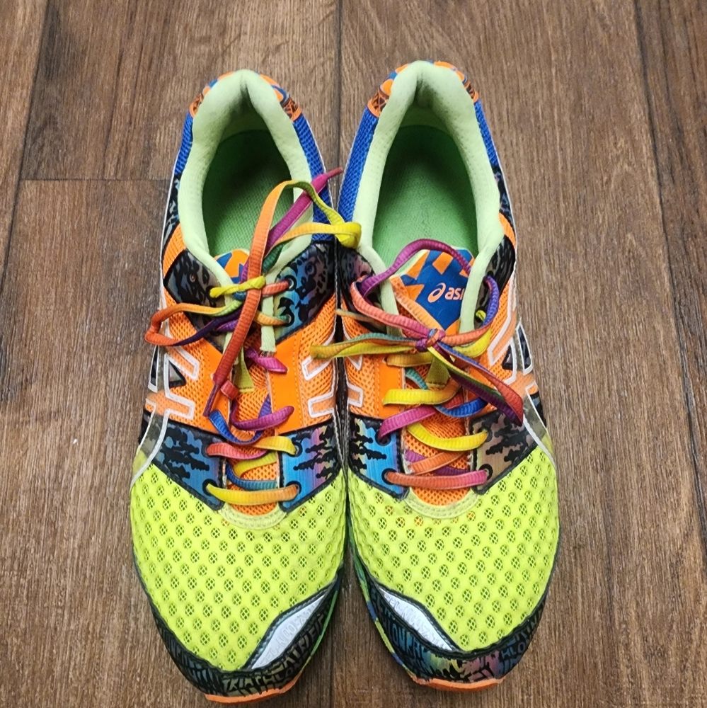 Asics size 11 colorful vguc